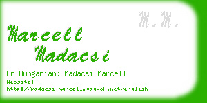 marcell madacsi business card